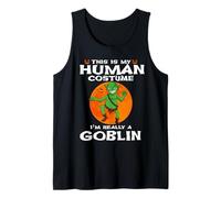 This Is My Human Costume I'm Really A Goblin Halloween Camiseta sin Mangas