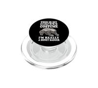 This Is My Human Costume I'm Really A Honey Badger PopSockets PopGrip para MagSafe