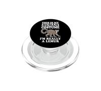 This Is My Human Costume I'm Really A Lemur PopSockets PopGrip para MagSafe