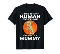 This Is My Human Costume I'm Really A Mummy Halloween Camiseta