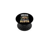 This Is My Human Costume I'm Really A Sloth Persona Perezosa PopSockets PopGrip Adhesivo