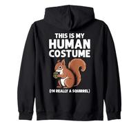 This Is My Human Costume I'm Really A Squirrel Halloween Sudadera con Capucha