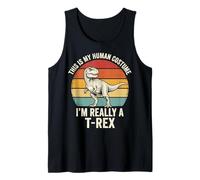 This Is My Human Costume I'm Really A T-Rex Camiseta sin Mangas