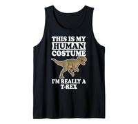 This Is My Human Costume I'm Really A T-Rex Camiseta sin Mangas