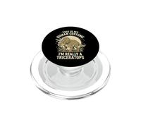 This Is My Human Costume I'm Really A Triceratops PopSockets PopGrip para MagSafe