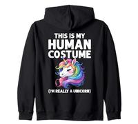 This Is My Human Costume I'm Really A Unicorn Halloween Sudadera con Capucha