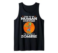 This Is My Human Costume I'm Really A Zombie Halloween Camiseta sin Mangas