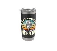 This Is My Human Outfit Retro Loves Voice Actor de voz Vaso térmico de acero inoxidable de doble pared