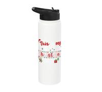 This is My It's Too Hot for Ugly Christmas Sweaters Funny Stainless Steel Insulated Water Bottle