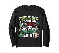 This Is My It's Too Hot For Ugly Christmas Sweaters Holiday Manga Larga