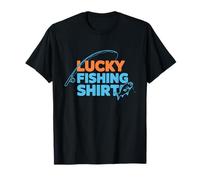 This Is My Lucky Fishing Fisherman - Retro Good Luck Angler Camiseta