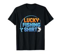 This Is My Lucky Fishing Fisherman - Retro Good Luck Angler Camiseta