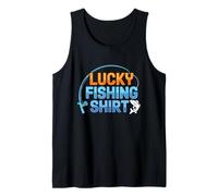 This Is My Lucky Fishing Fisherman - Retro Good Luck Angler Camiseta sin Mangas