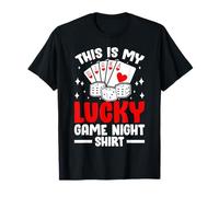 This Is My Lucky Game Night Funny Meeple Amantes de los Juegos de Mesa Camiseta