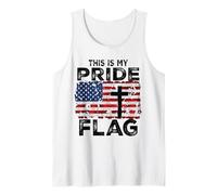 This Is My Pride Flag Jesus Cross USA American 4 of July Camiseta sin Mangas