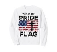 This Is My Pride Flag Jesus Cross USA American 4 of July Sudadera