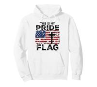 This Is My Pride Flag Jesus Cross USA American 4 of July Sudadera con Capucha