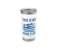 This is My Pride Flag - Patriot of Greece Graphic Greek Vaso térmico de acero inoxidable de doble pared