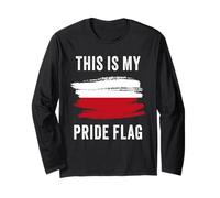 This is My Pride Flag - Patriot of Poland Graphic Polish Manga Larga