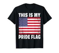 This Is My Pride Flag Patriotic 4th of July American Flag Camiseta