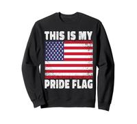 This Is My Pride Flag Patriotic 4th of July American Flag Sudadera