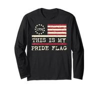 This Is My Pride Flag USA 1776, Anti LGBT, 4 de Julio, Hombres y Mujeres Manga Larga