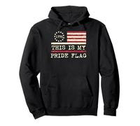 This Is My Pride Flag USA 1776, Anti LGBT, 4 de Julio, Hombres y Mujeres Sudadera con Capucha