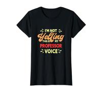 This Is My Professor Voice Funny Professor Camiseta gráfica económica, Mujer, Negro, L