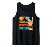 This Is My Rock Star Costume Hand Sign Rock Gafas de Sol Camiseta sin Mangas