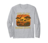 This Is My Safari Outfit Shirt Cool African Safari Lovers Manga Larga