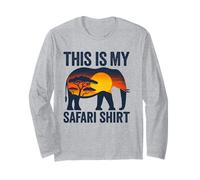 This Is My Safari Shirt Cool African Safari Lovers Manga Larga