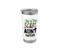 This Is My Scary Aunt Funny Family Matching Halloween Vaso térmico de acero inoxidable de doble pared
