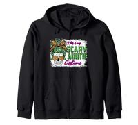 This Is My Scary Auntie Costume Skull Leopard Halloween Sudadera con Capucha