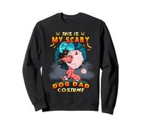 This Is My Scary Dog Dad Poodle Costume Funny Halloween Sudadera