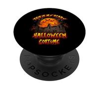 This is My Scary Halloween Costume House Moon Creepy Horror PopSockets PopGrip Adhesivo