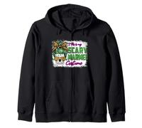 This Is My Scary Marmee Costume Skull Leopard Halloween Sudadera con Capucha