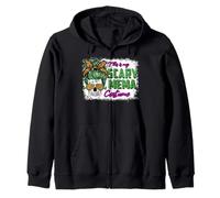 This Is My Scary Mema Costume Skull Leopard Funny Halloween Sudadera con Capucha