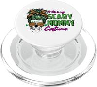 This Is My Scary Mommy Costume Skull Leopard Funny Halloween PopSockets PopGrip para MagSafe