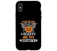 This Is My Scary Nail Tech Costume Halloween Party Carcasa para iPhone X/XS