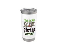 This Is My Scary Sister Costume Family Matching Halloween Vaso térmico de acero inoxidable de doble pared