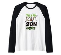 This Is My Scary Son Family Matching Halloween Costume Camiseta Manga Raglan