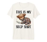 This Is My Sleep, Highland Cow, Nightshirt & Sleep Camiseta Premium
