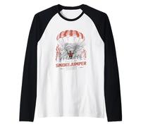 This is My Smokejumper Camisa Wildland Firefighter Camiseta Manga Raglan
