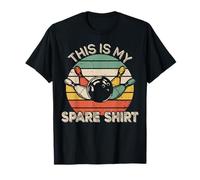 This Is My Spare Shirt Retro Bowling Bowler Funny Camiseta