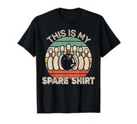 This Is My Spare Shirt Retro Bowling Bowler Funny Camiseta