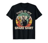 This Is My Spare Shirt Retro Bowling Bowler Funny Camiseta
