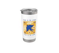 This Is My Story This Is My Song Blessed Assurance Himno Bird Vaso térmico de acero inoxidable de doble pared