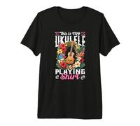 This Is My Ukelele Tocando la Camiseta de música Hawaiana músico Camiseta Premium
