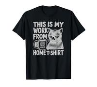 This Is My Work From Home Funny Cat Home-Based Worker Camiseta