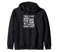 This Is My Work From Home Funny Cat Home-Based Worker Sudadera con Capucha